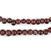 Dark Round African Carnelian Beads - The Bead Chest