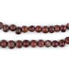 Dark Round African Carnelian Beads