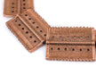 Copper Rectangular Dotted Baule Beads (54x41mm) - The Bead Chest