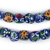 Mixed Blue Krobo Beads