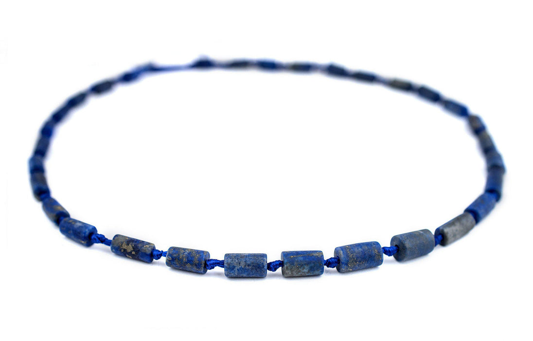 Cylindrical Afghani Lapis Lazuli Beads - The Bead Chest