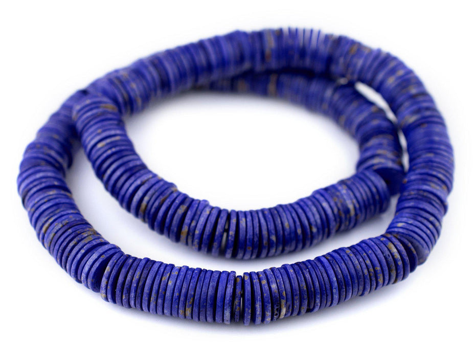 Lapis Bone Button Beads (14mm) - The Bead Chest