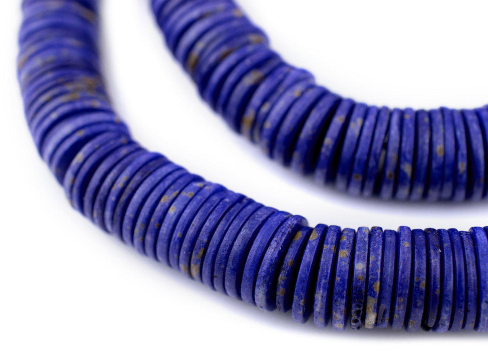 Lapis Bone Button Beads (14mm) - The Bead Chest