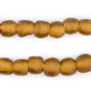 Amber Recycled Glass Beads (11mm)