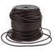 3.0mm Dark Brown Round Braided Bolo Leather Cord (3ft) - The Bead Chest