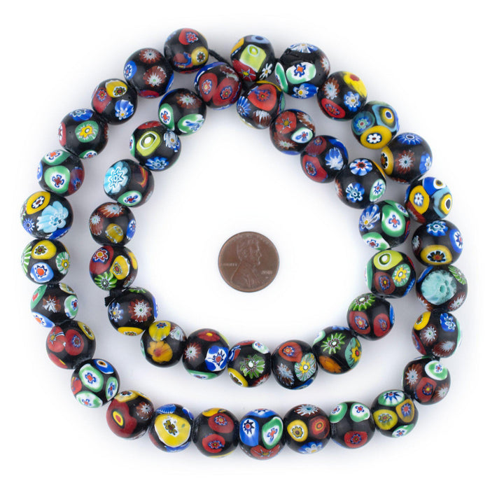 Premium Round Millefiori Beads (14mm) - The Bead Chest