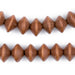 Light Brown Bicone Natural Wood Beads (10x15mm) - The Bead Chest