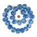 Super Jumbo Blue Swirl Recycled Glass Beads (34mm) - The Bead Chest