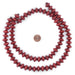 Cherry Red Bicone Natural Wood Beads (10x15mm) - The Bead Chest