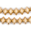 Gold Bicone Natural Wood Beads (10x15mm)