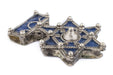 Authentic Jewish Berber Enamel Pendant (49x30mm) - The Bead Chest