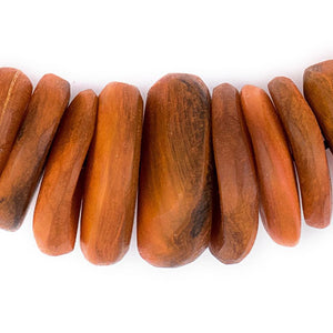 Amber Swirl Moroccan Horn Beads