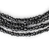 Black Ghana Chevron Beads (5mm)
