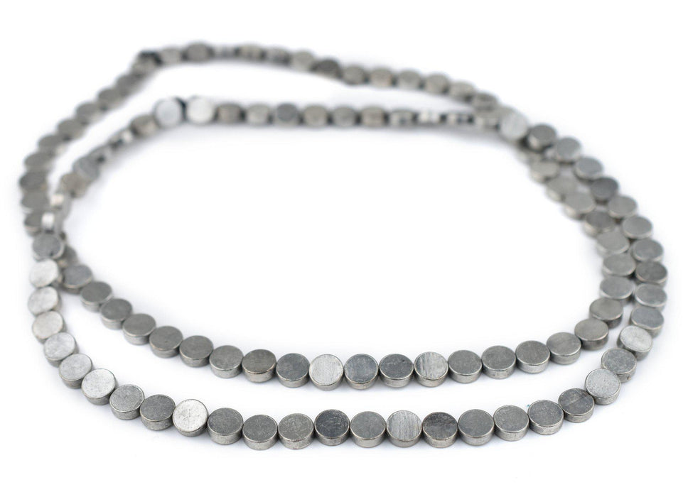Circular Disk Silver Beads (8mm) - The Bead Chest