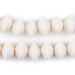 White Bicone Natural Wood Beads (10x15mm) - The Bead Chest