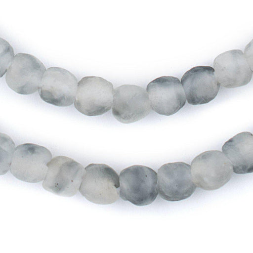 Grey Mist Recycled Glass Beads (9mm) - The Bead Chest