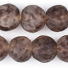 Jumbo Purple Dotted Recycled Glass Beads (25mm)