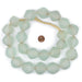 Super Jumbo Clear Aqua Bicone Recycled Glass Beads (35mm) - The Bead Chest