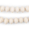 Cream Bicone Natural Wood Beads (10x15mm)
