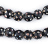 Antique Black & White Venetian Skunk Eye Beads