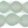 Super Jumbo Clear Aqua Bicone Recycled Glass Beads (35mm)