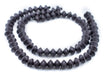 Dark Grey Bicone Natural Wood Beads (10x15mm) - The Bead Chest