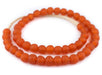 Papaya Orange Recycled Glass Beads (14mm) - The Bead Chest