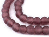 Purple Recycled Glass Beads (11mm) - The Bead Chest
