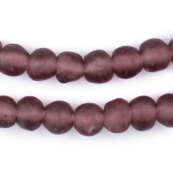 Purple Recycled Glass Beads (11mm) - The Bead Chest