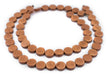 Light Brown Circular Natural Wood Beads (15x15mm) - The Bead Chest