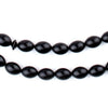 Black Oval Wooden Arabian Prayer Beads (7x10mm)
