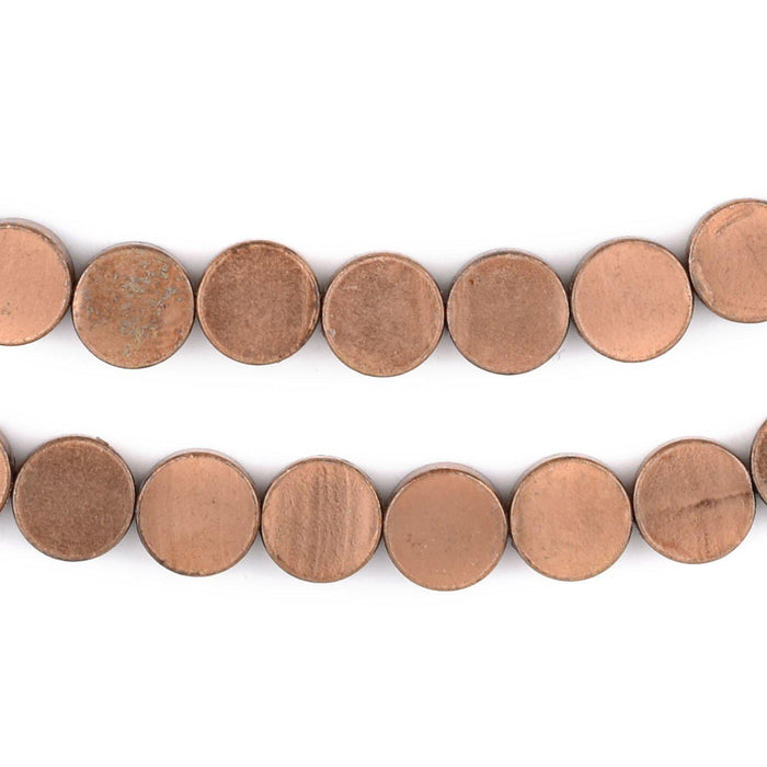 Circular Disk Copper Beads (10mm) - The Bead Chest