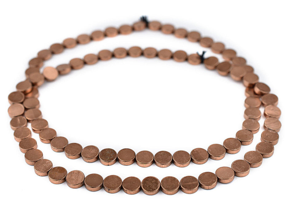 Circular Disk Copper Beads (10mm) - The Bead Chest