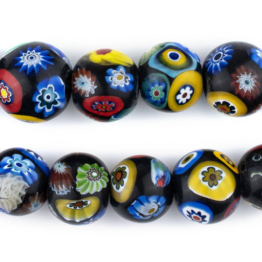 Premium Round Millefiori Beads (14mm) - The Bead Chest