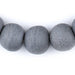 Jumbo Grey Opaque Recycled Glass Beads (26mm) - The Bead Chest