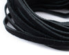 5.0mm Black Flat Suede Leather Cord (15ft)