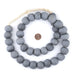 Jumbo Grey Opaque Recycled Glass Beads (26mm) - The Bead Chest
