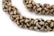 Rustic Woven Carved Bone Mala Prayer Beads (10mm) - The Bead Chest