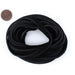 6.0mm Black Flat Suede Leather Cord (15ft) - The Bead Chest