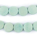 Mint Green Circular Natural Wood Beads (15x15mm) - The Bead Chest