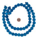 Azul Blue Circular Natural Wood Beads (15x15mm) - The Bead Chest