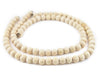 Cream Unwaxed Natural Wood Beads (10mm) - The Bead Chest