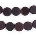 Dark Brown Circular Natural Wood Beads (15x15mm) - The Bead Chest