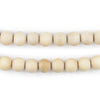 Cream Unwaxed Natural Wood Beads (8mm)