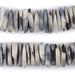 Splotchy Grey Coconut Bone Heishi Beads (18mm) - The Bead Chest