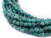 Authentic Aqua Turquoise Nugget Beads (5mm) - The Bead Chest