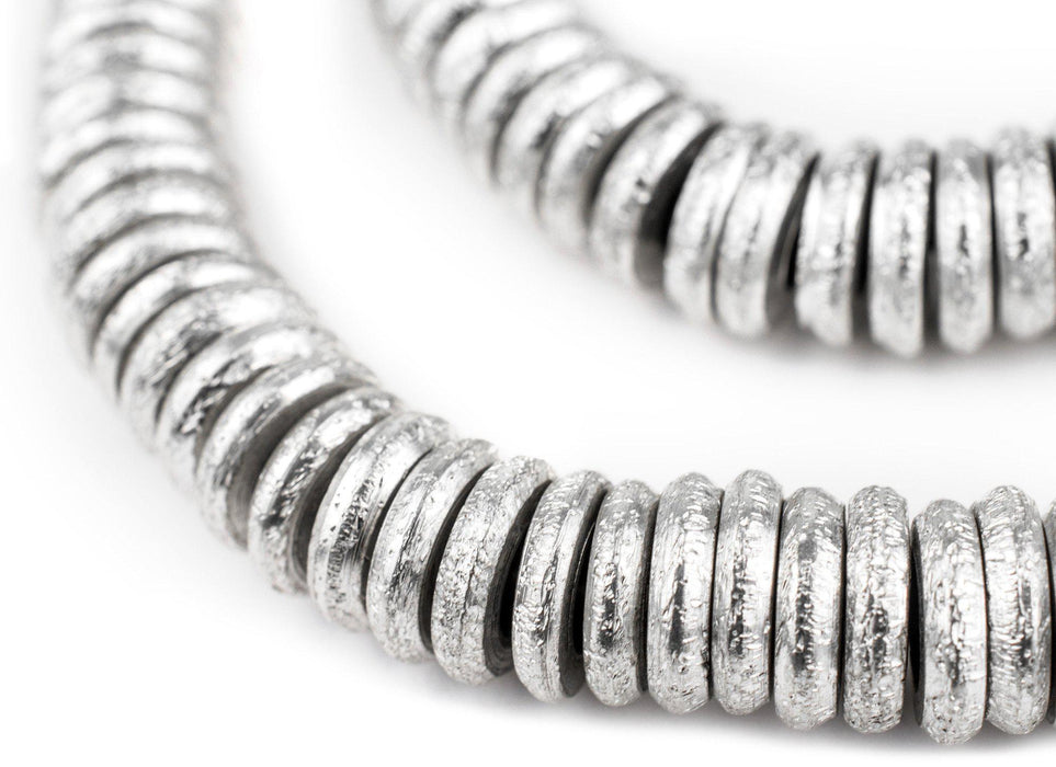 Silver Donut Beads (10mm) - The Bead Chest