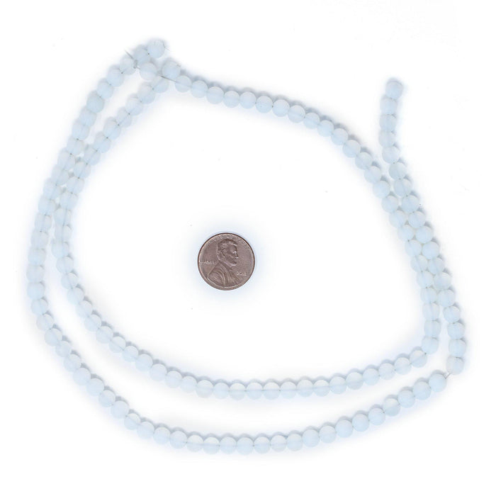 Matte Round Moonstone Opalite Beads (6mm) - The Bead Chest