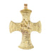 Brass Lion of Judah Ethiopian Cross Pendant - The Bead Chest