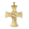Brass Lion of Judah Ethiopian Cross Pendant